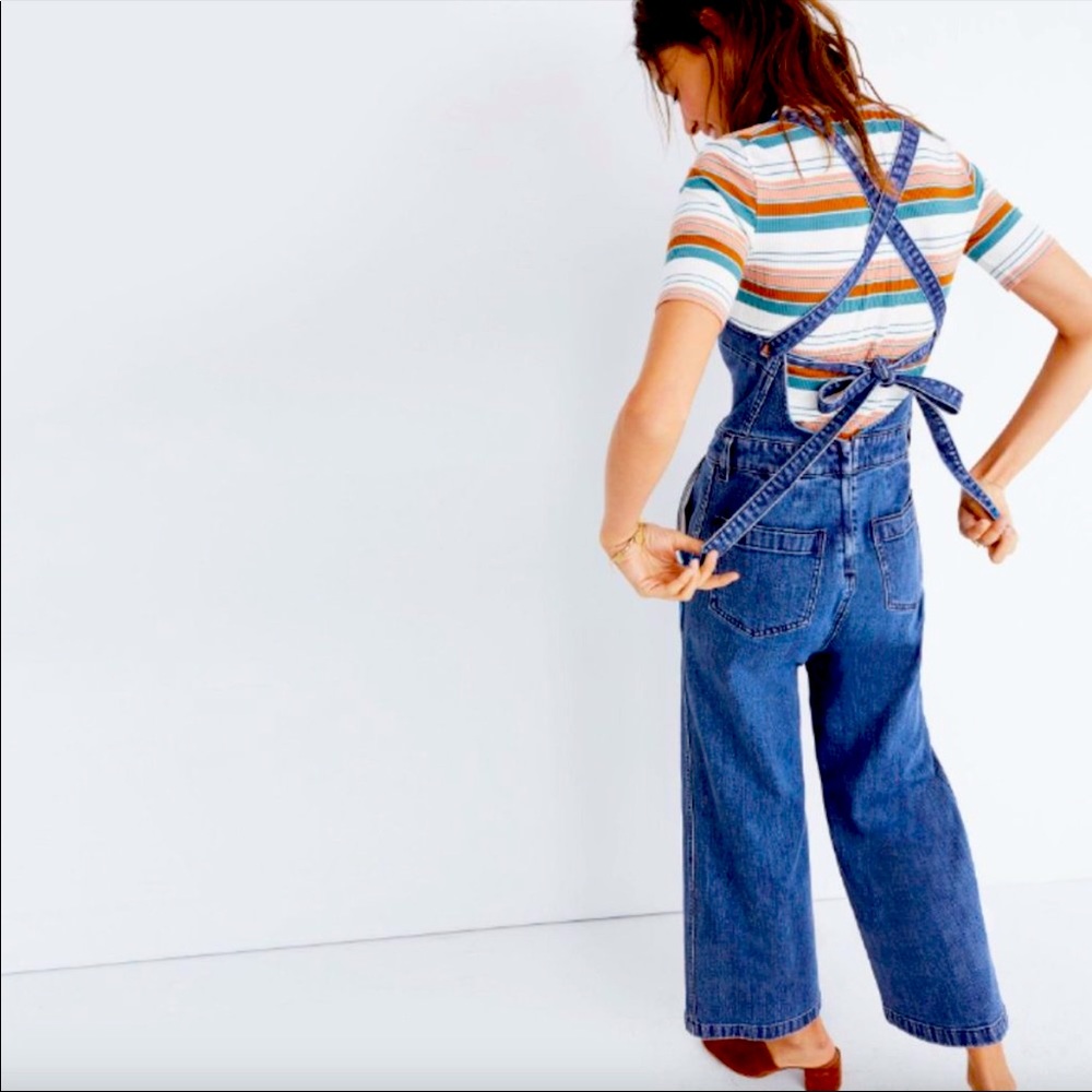 NWOT Madewell Denim Tie-Back jumpsuit in
Bristol, size Small